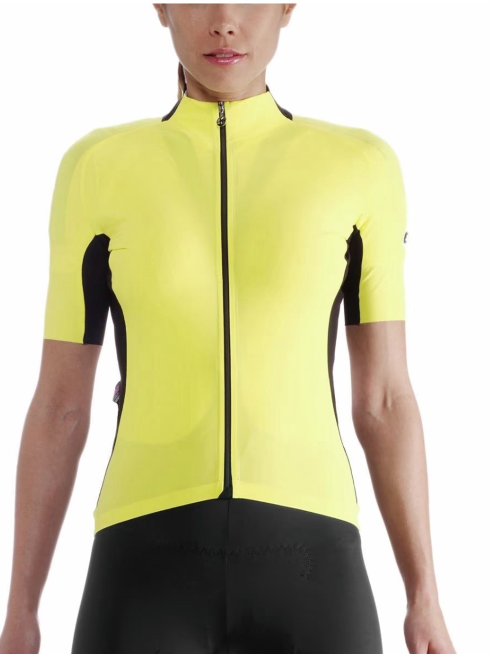 ASSOS Women's Short Sleeve Cycling Jersey in High-Vis Yellow Size L